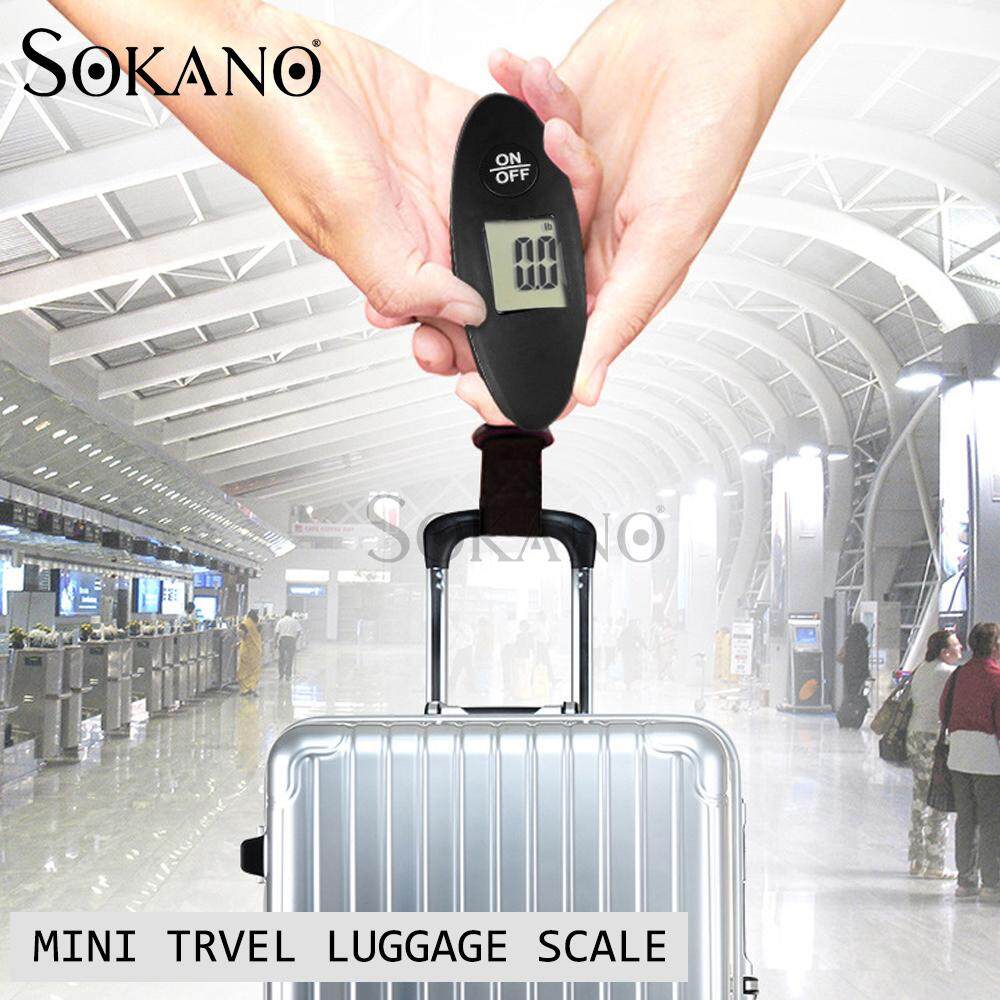 SOKANO Mini Travel Luggage Scale 001 Portable Electronic LCD Display Digital up to 40KG (With Free Battery)