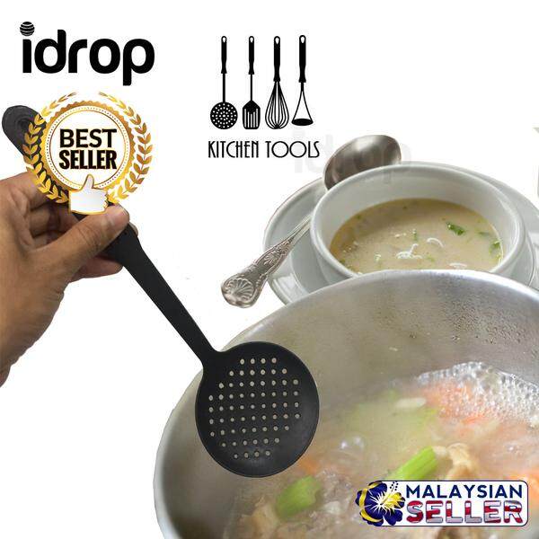 idrop High Quality Kitchenware 11 inch Draining Spoon Broth Soup For Kitchen Utensils