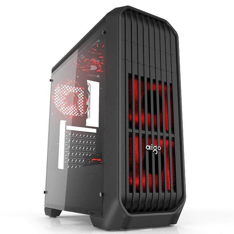 Aigo Starship SE BLACK Chassis Bundle Package Promo(Black Chassis+ 2Pcs Eclipse Led Fan) Malaysia