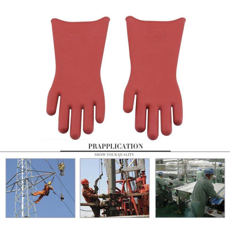 Yika Insulated 12kv High Voltage Electrical Insulating Gloves For Electricians