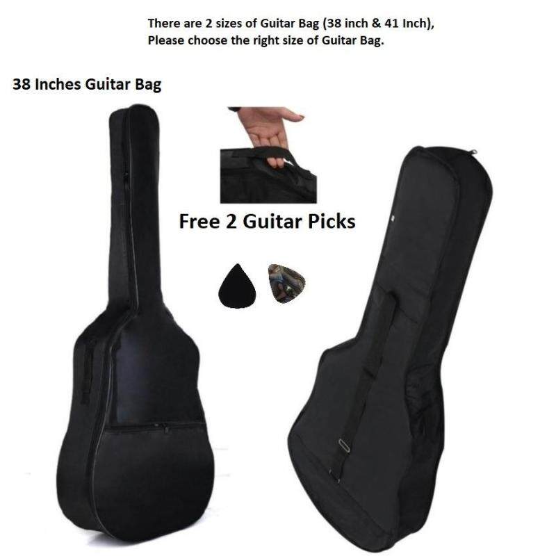 38 Inch Water Proof Guitar Bag with Pocket and Shoulder Backpack Free 2 Guitar Picks Malaysia