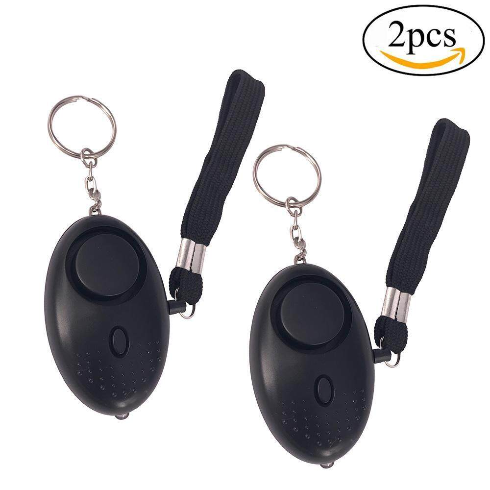 Schuan Personal Alarm,2 Packs 140 DB Emergency Safety Key Chain Siren, Self-Defense Security Safe Sound Alarm With Mini LED Flashlight Best For Kids, Women, Elderly And Night Workers - intl