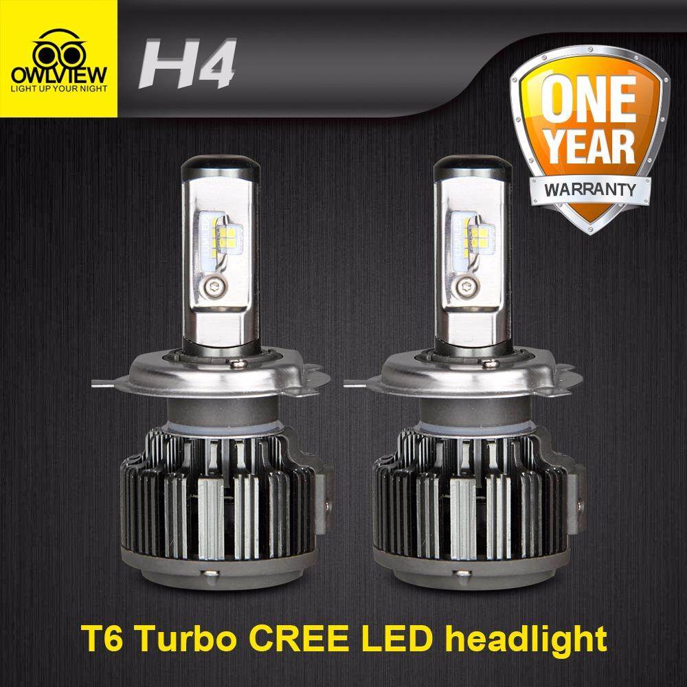 1 Set Asli Owlview Cree Chip H4 H11 H7 H1 H13 H3 9005 9006 9007 COB LED Mobil Lampu Depan Bohlam hai-Lo Sorotan 72 W 8000LM 6000 K Otomatis Headlamp 12 V 24 ...