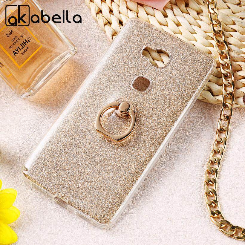 Akabeila Kilau Silikon Casing Ponsel Cover untuk Huawei GR5 Kehormatan 5X Honor Play 5X KIW-TL00 KIW-TL00H Honor5X 5.5 Inch Case Karton cincin Lembut Casing TPU Tas