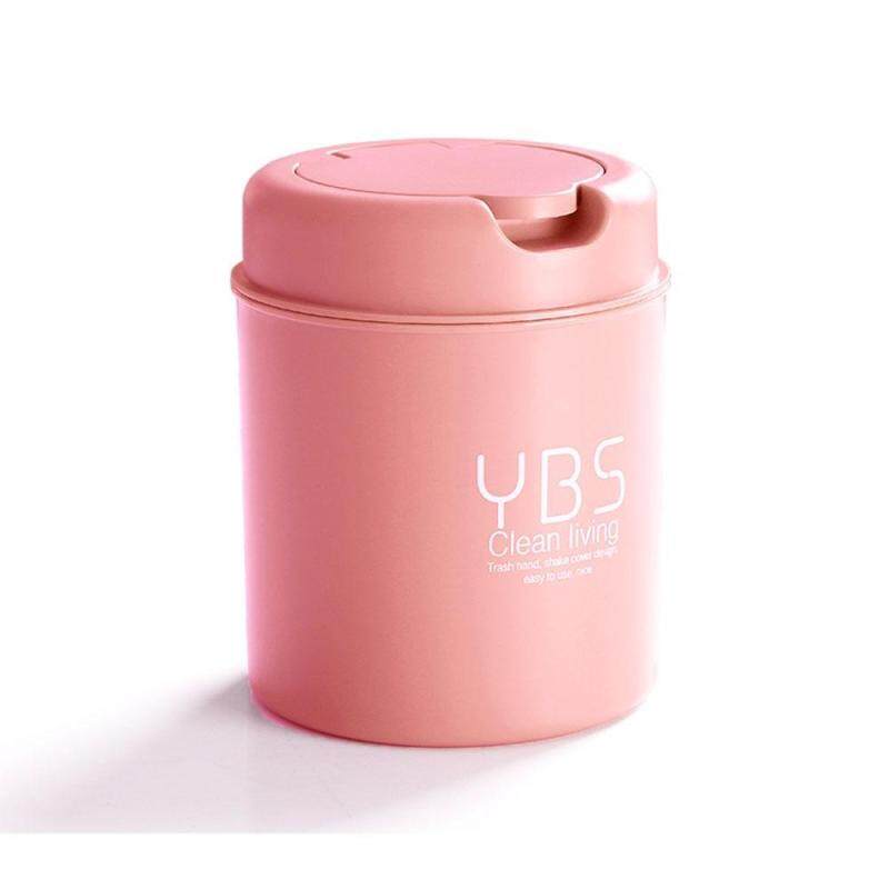 eisida Mini Desktop Trash Can with Flip Lid Desk Bathroom Wastebasket Trash Clean Debris Storage Singapore