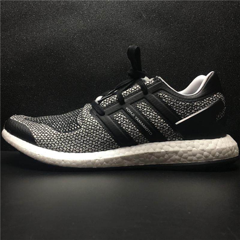 Men's Adidas Y3 Primeknit Pure Boost “Triple White” GD Running Shoe Trainer - intl