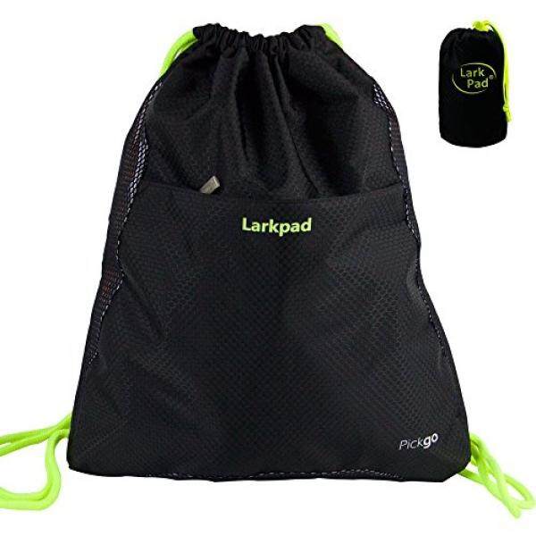 Tali Serut Dapat Dilipat Ransel Olahraga Yang Dirancang untuk Pesiar Sebagai Daypack, Nilon Tahan Air At Zalora Now!!, Murni Hitam-Intl