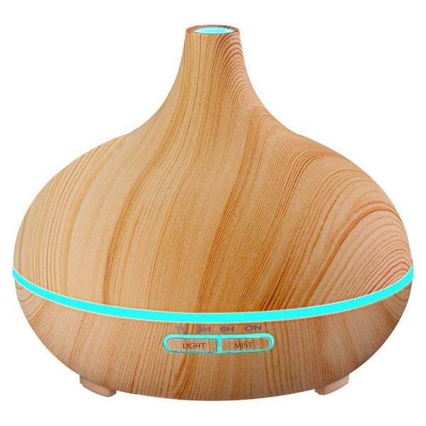 HONGHUI 300ml Aroma Essential Oil Diffuser,Wood Grain Ultrasonic Cool Mist Whisper-Quiet Humidifier For Office Home Bedroom Living Room Study Yoga Spa - intl Singapore