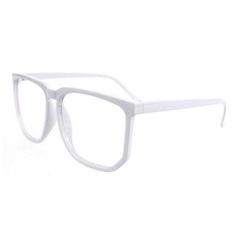 Sun Glass Unisex Kebesaran Retro Tortoise Shell Nerd GEEK Lensa Kacamata Biasa-Intl