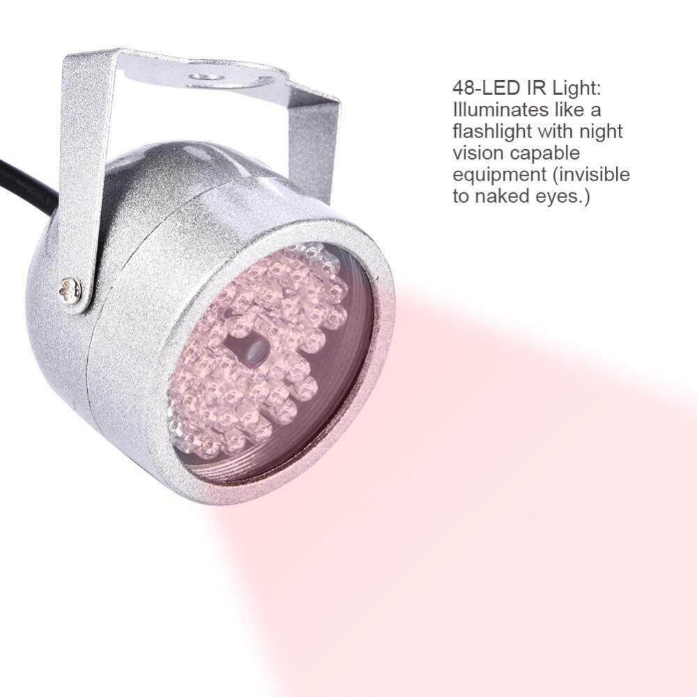 Justgogo 48 LED QUAN SÁT HỒNG NGOẠI Đèn Hồng Ngoại Chống Thấm Nước Sáng Camera Quan Sát Ban Đêm Ánh Sáng