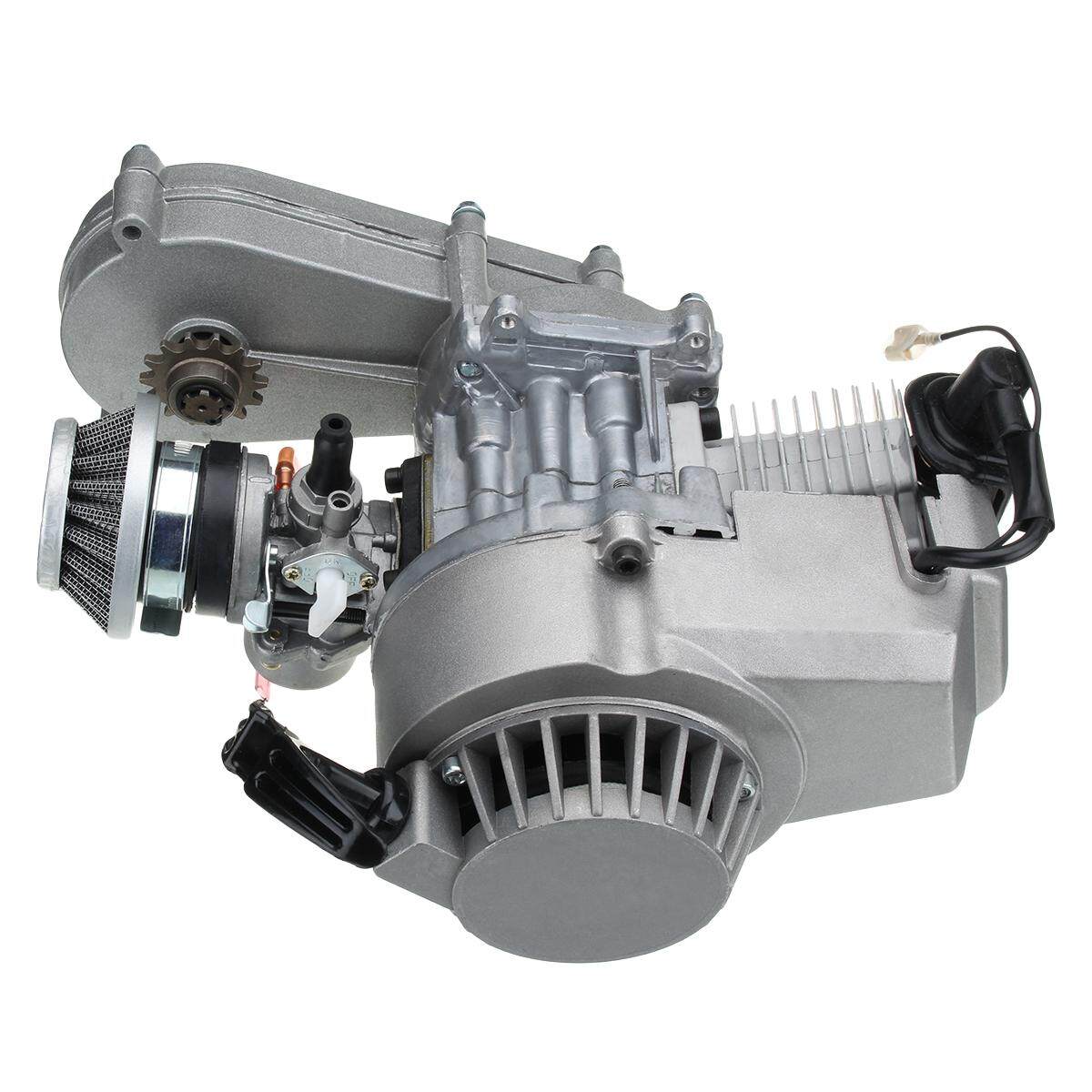Gearbox 49cc MINI Moto MINI Moto Kotoran Sepeda Quad ATV Mesin Karburator Pullstart Coil-Internasional