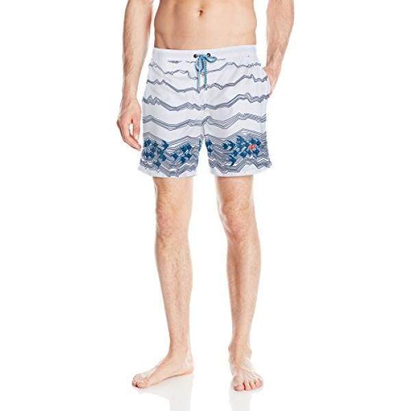 Hugo Boss Boss Mens Anemonefish Swim Trunk, White, Large - intl
