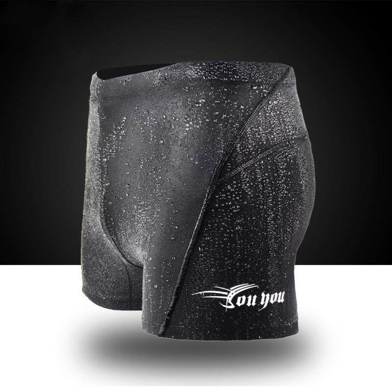 Jual Panas-Kualitas Tinggi Berenang Trunks Tahan Air Cepat Kering Pria SHORT Celana Boxer Baju Renang Cocok Spa Berenang Trunks- internasional