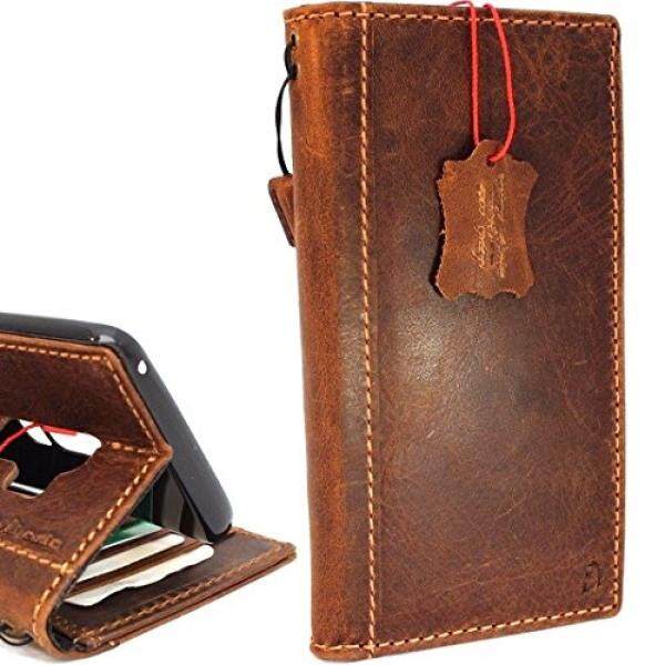 Asli Kulit Asli Case untuk Samsung Galaksi S9 Plus Buku Dompet Mewah Penutupan Sarung Identitas Retro Buatan Tangan Jafo pemegang Kartu S 9 Davis Case Klasik-Internasional