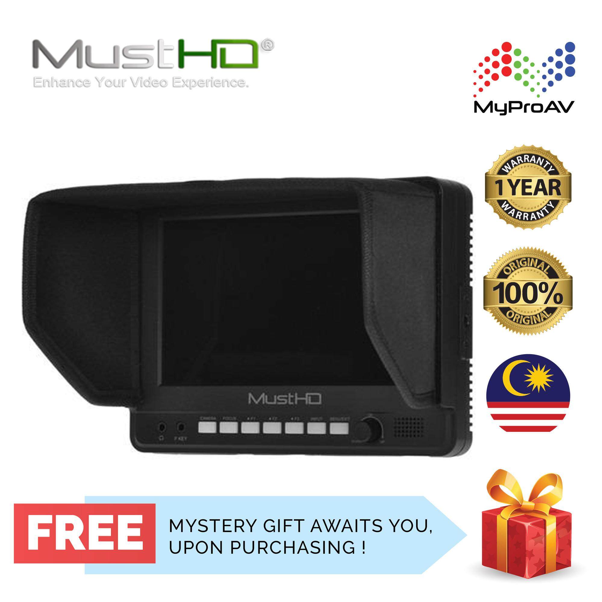 MustHD M700H 7" 1024 x 600 HDMI OnCamera Monitor with HDMI input