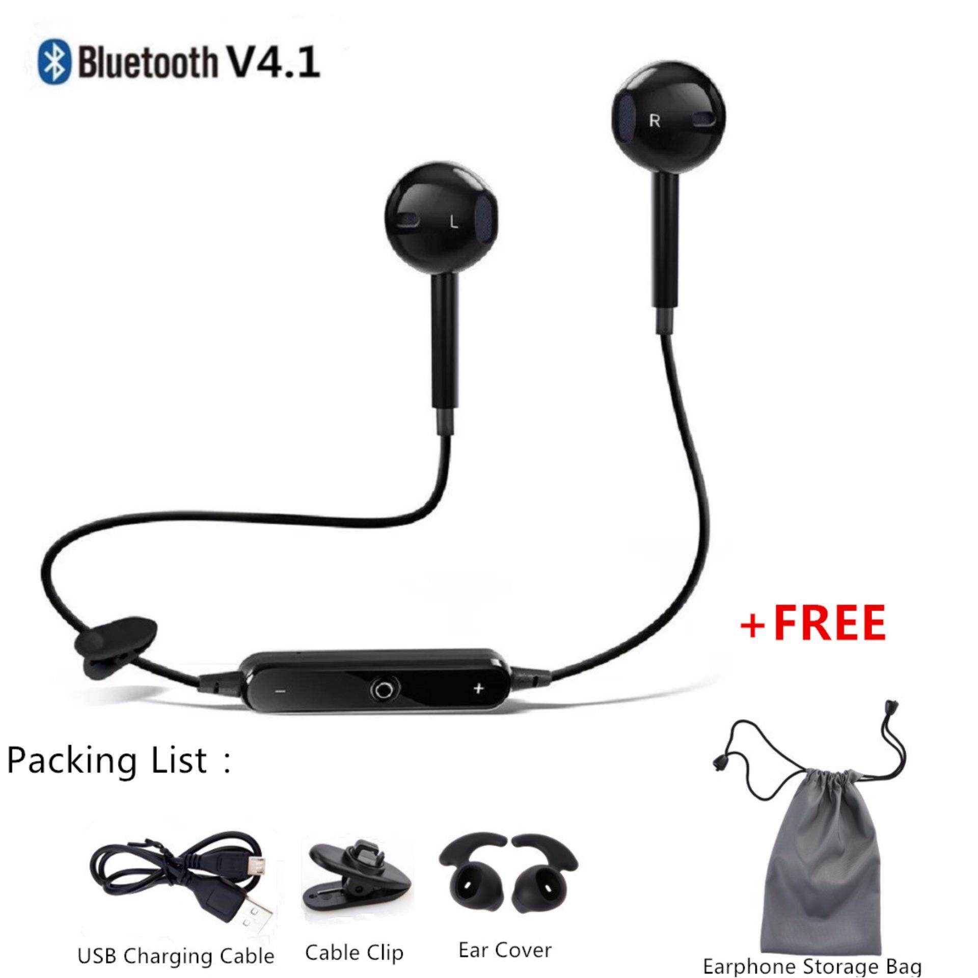 10 Colors Headphones In-ear Waterproof Sport Bluetooth V4.1 Wireless Earphones Headset Stereo Binaural 4.1 for All Phone