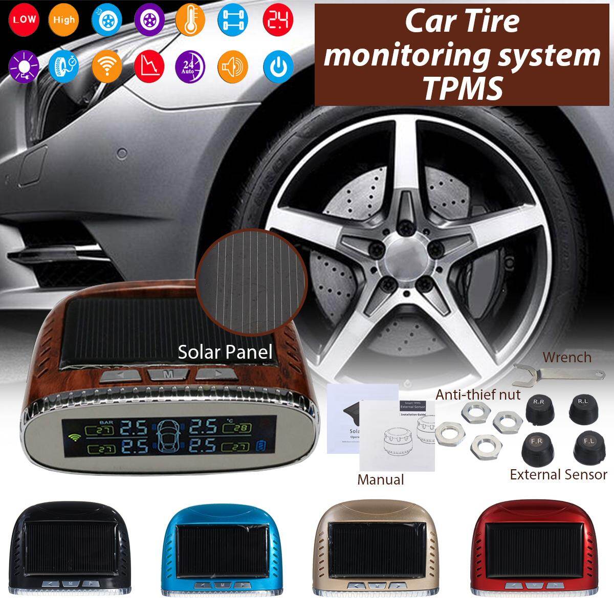 ไร้สายยางสำหรับยางล้อรถยนต์ความดันระบบ TPMS + 4 เซนเซอร์ภายนอก ไร้สายยางสำหรับยางล้อรถยนต์ความดันระบบ TPMS + 4 เซนเซอร์ภายนอก
