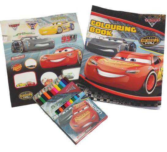 Disney Pixar Cars 3 Colouring Book With Sticker Set