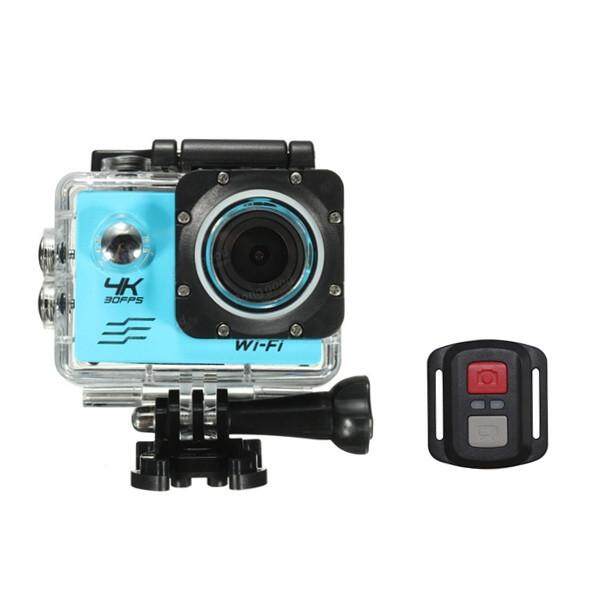 SJCAM 4 K Allwinner V3 untuk SONY 179 Sensor Kamera Olahraga 170 Derajat Sudut Lebar dengan Pergelangan Tangan RF dengan Pengendali Jarak Jauh Vs eken Biru