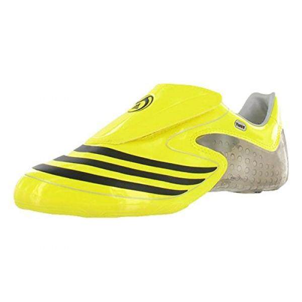 Adidas Pria F50.8 Tunit Sepatu Sepak Bola, Lemon/Hitam/Perak,-Internasional