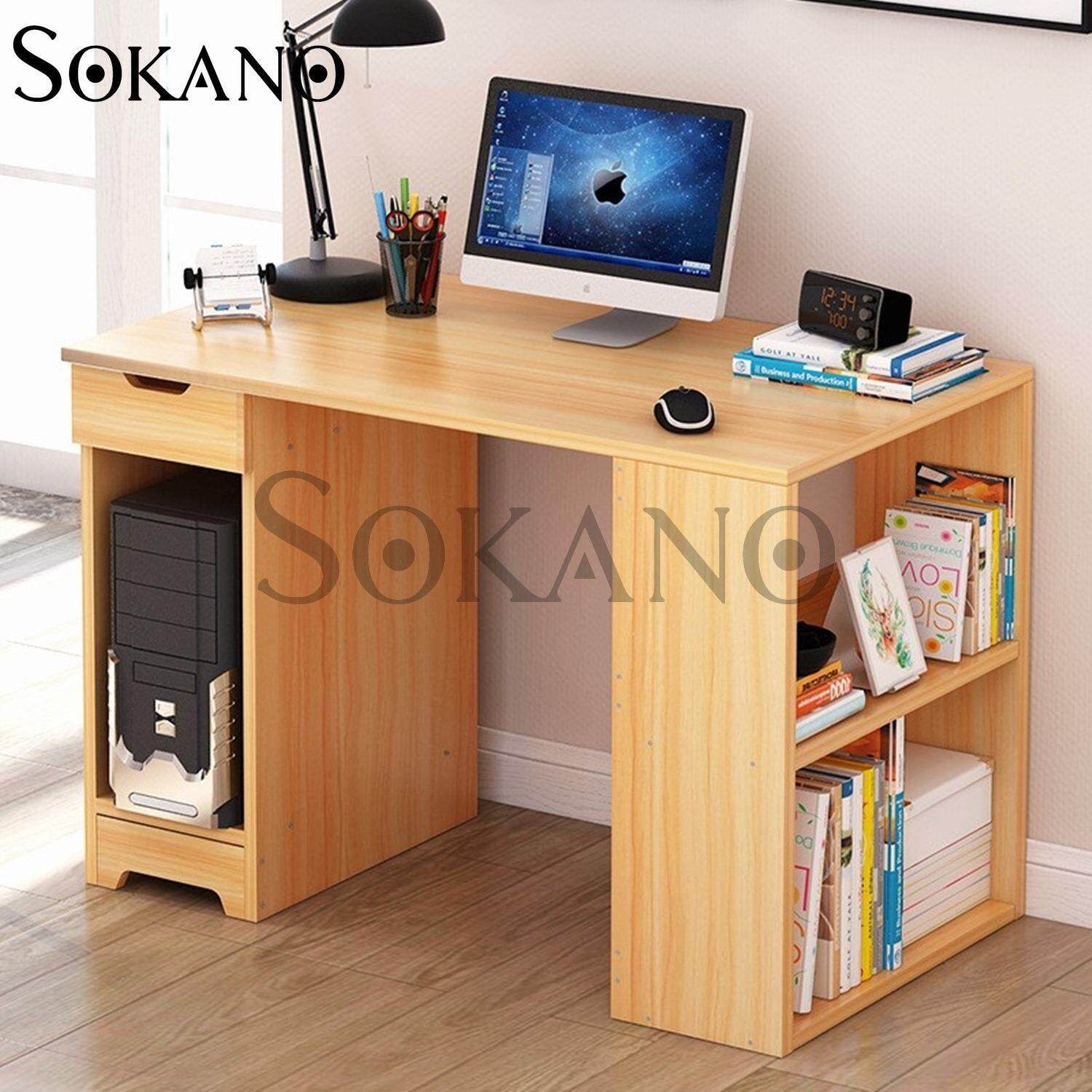 Sokano B2174 Premium Classic Writing Table And Dekstop Wooden Desk Sokano B2174 Premium Classic Writing Table And Dekstop Wooden Desk Light Brown 21702a Malaysia