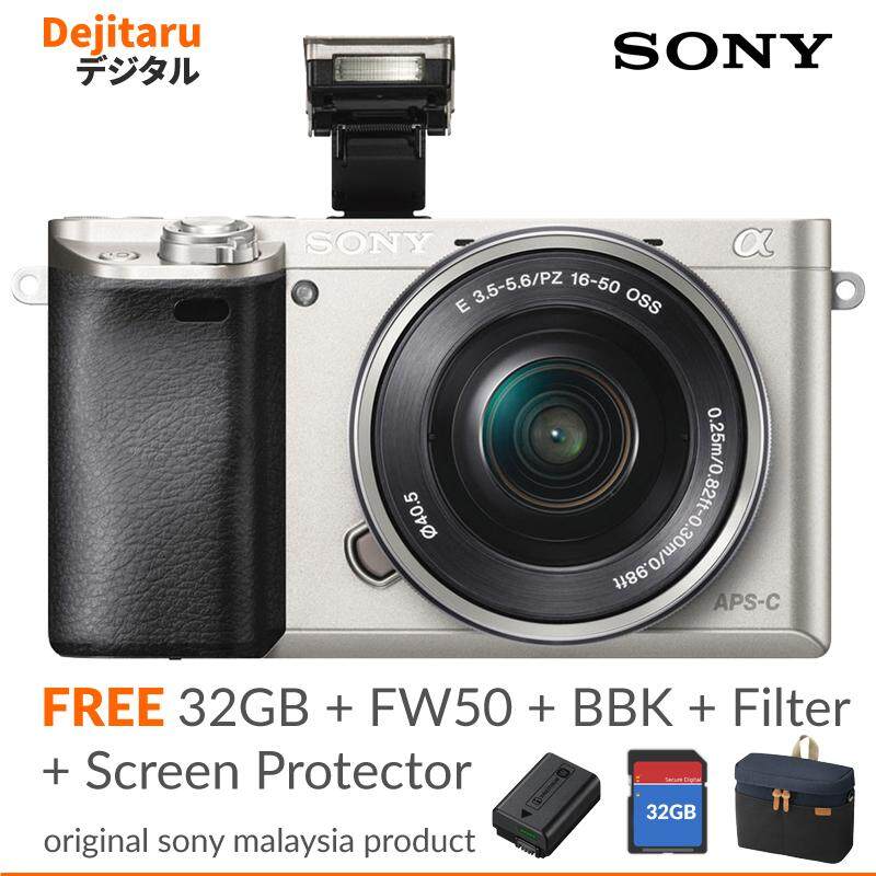 Sony Malaysia Warranty A6000 W/16-50mm Kit + 32GB + FW50 Batt + BBK Bag + SP + Filter (Sony Malaysia Warranty)