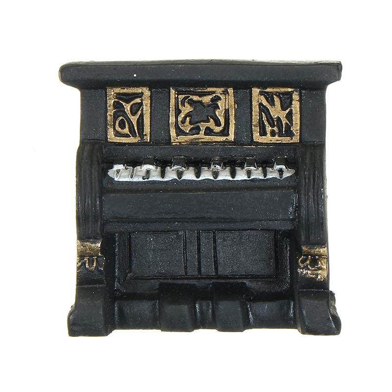 1 Set Retro Miniatur Rumah Boneka Furniture Piano Telepon Ornamen Mainan untuk Dekorasi Rumah Kerajinan Anak-anak Hadiah-Internasional
