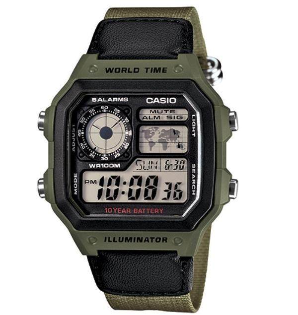 Casio AE-1200WHB-3BVDF Asli & Amp; Asli Jam Tangan-Internasional