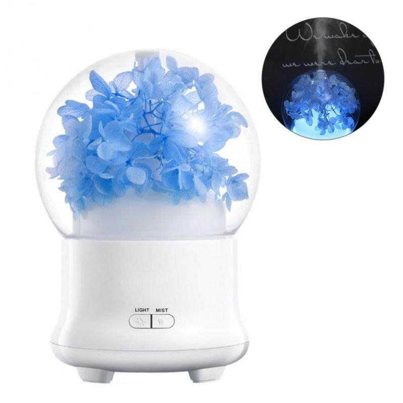 SOBUY Essential Oil Diffuser, Preserved Fresh Flower Ultrasonic Aroma Diffuser with 7 Color Change LED,2 Setting Mist Mode and Waterless Auto Shut-off for Home,Living room ,Office,Yoga(Best Gift) by Teepao - intl Singapore