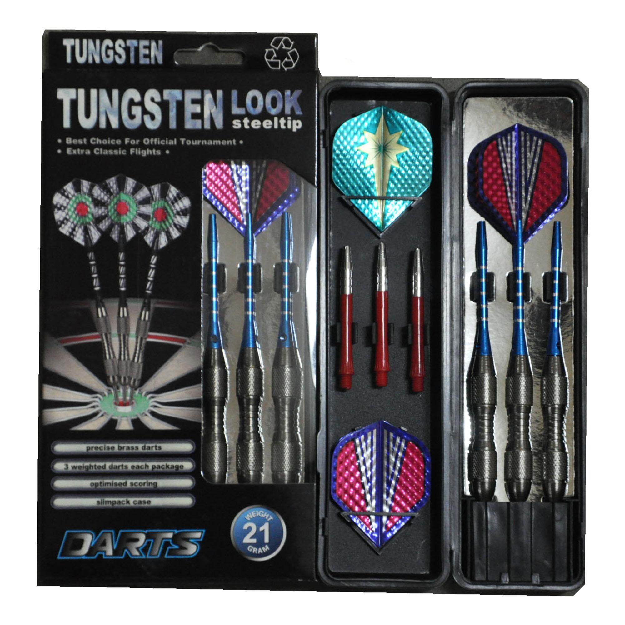 21G Steel Darts Steel Tip Dart Set With Case New PGMall