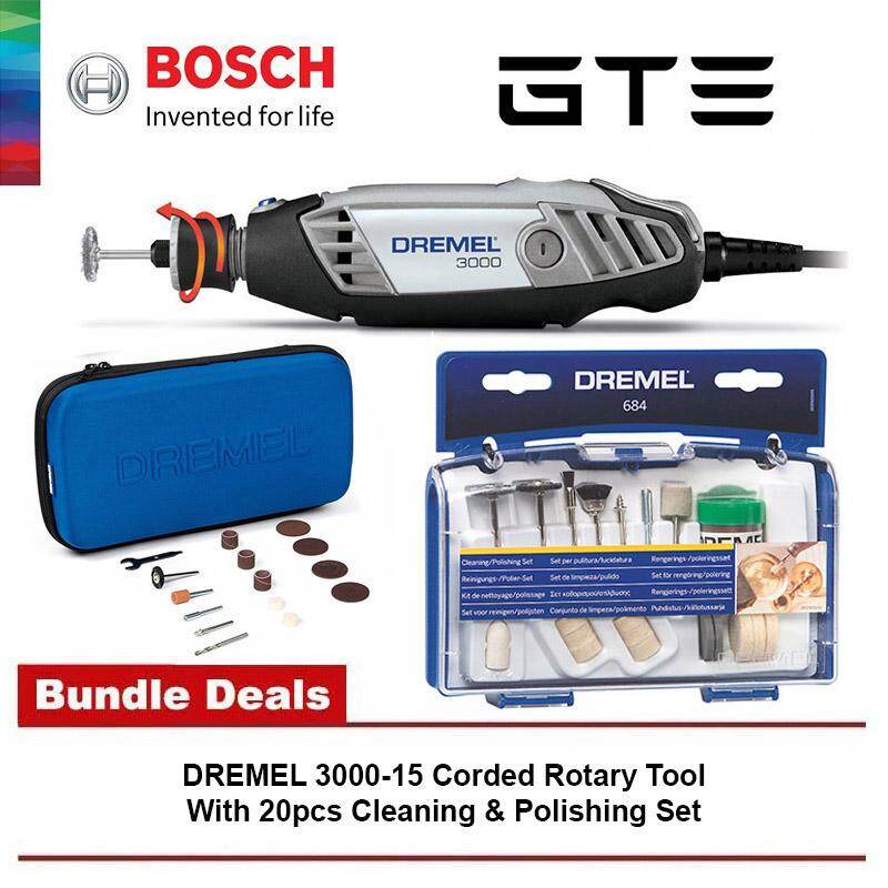 Bundle Deal - DREMEL 3000-15 Corded Rotary Tool With 15pcs Accessories ...