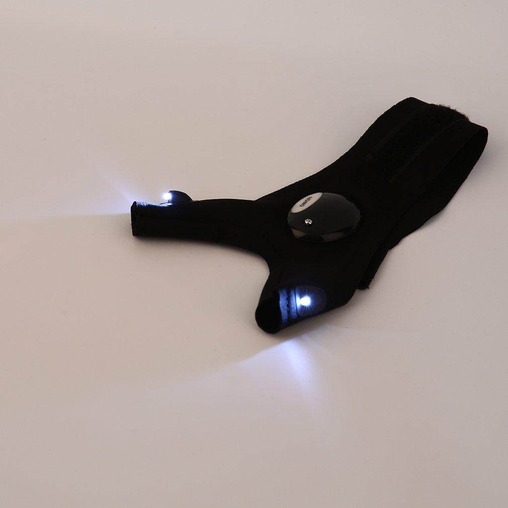 GETEK Survival Camping Hiking Sport Cycling Gloves LED Flashlight Torch Lamp