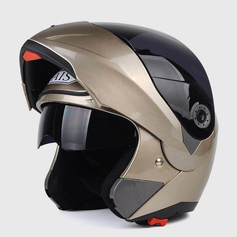 Detail Gambar YN Helm Sepeda Motor Pria Penuh Helm Tertutup Empat Musim Helm Wajah Terbuka Kepribadian