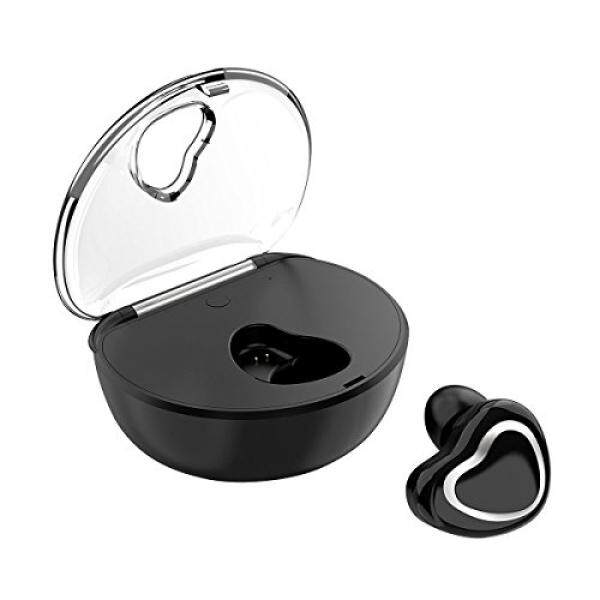 Ahead X7 Wireless Earbuds, True Bluetooth Earbud Stereo, In-Ear Headset Invisible Headphone with Charging Case Built-in Mic, Phone Bluetooth Earpiece for iPhone Samsung Android (BLACK) - intl