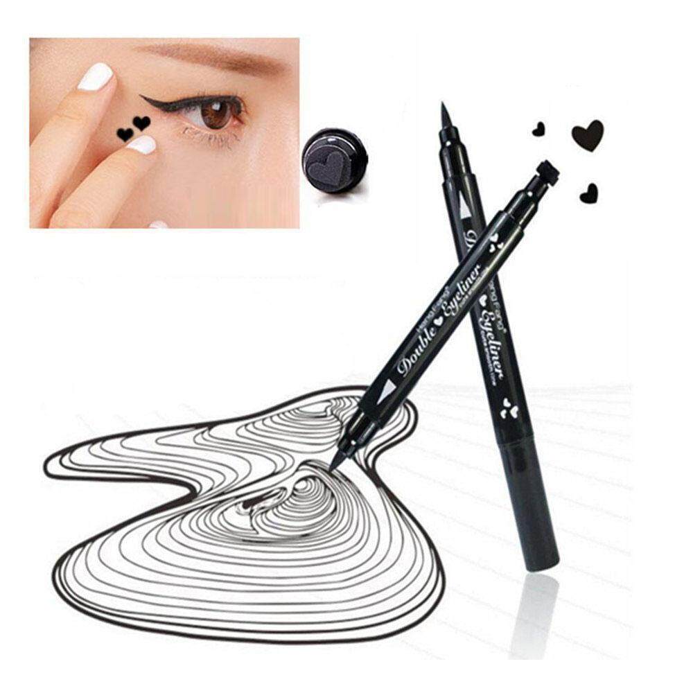 leegoal Eyeliner Pencil Pen With Eye Makeup Stamp,Waterproof Double Sided Long Lasting Seal Eyeliner Cosmetics Tool(Heart) - intl Philippines