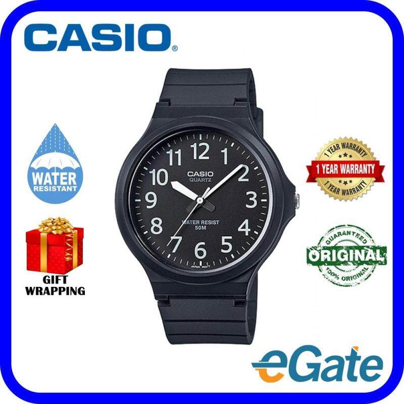 Casio MW-240-1BV Analog Unisex Watch Black White Casual Original Malaysia