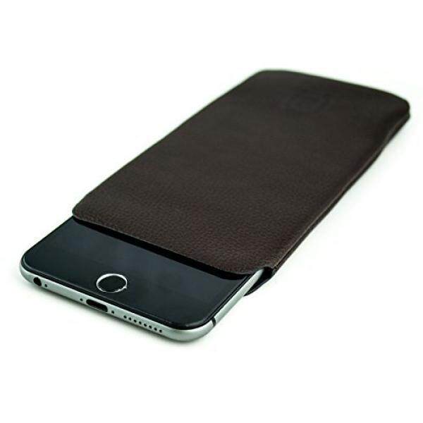 Kulit Sintetis Lengan untuk iPhone 8 PLUS PLUS 6 Plus dan 6 S Plus dengan Dockem-Ultra Ramping Profesional Eksekutif Dompet Kulit Palsu Case-Intl