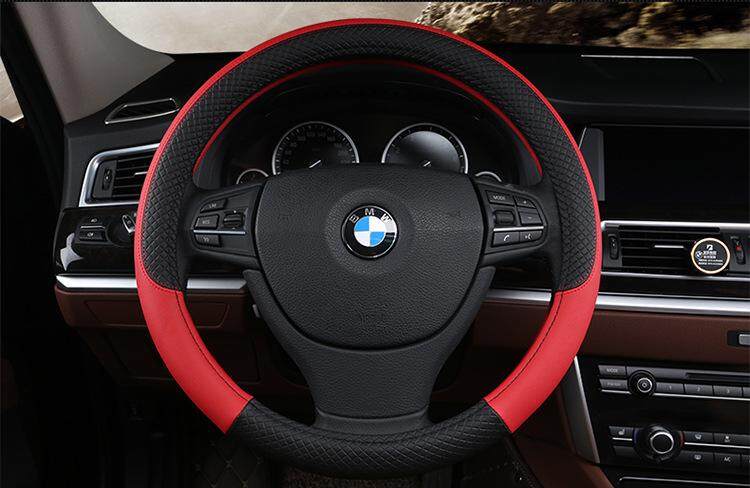 1PCS PU Leather Universal Car Steering Wheel Covers Anti-Slip for Kia Ford Nissan Audi benz Honda Toyota Mazda 3 6 5 Spoilers CX-5 CX 5 CX7 CX-7 2 323 CX3 CX5 ราคา 213 บาท*ส่งฟรี