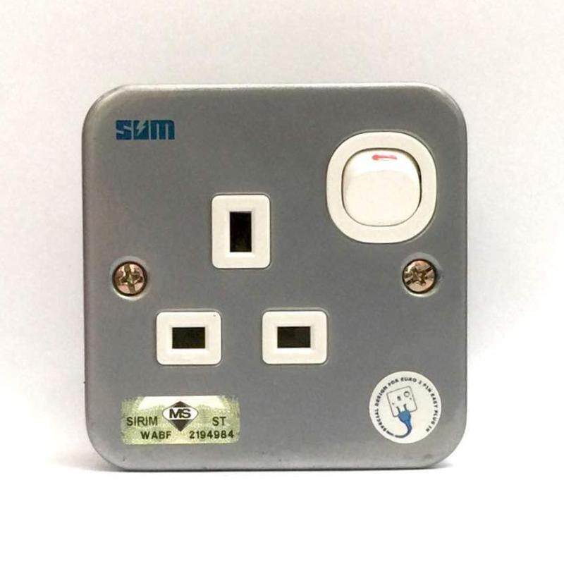 SUM MS-S113 13A METAL CLAD SWITCH SOCKET OUTLET
