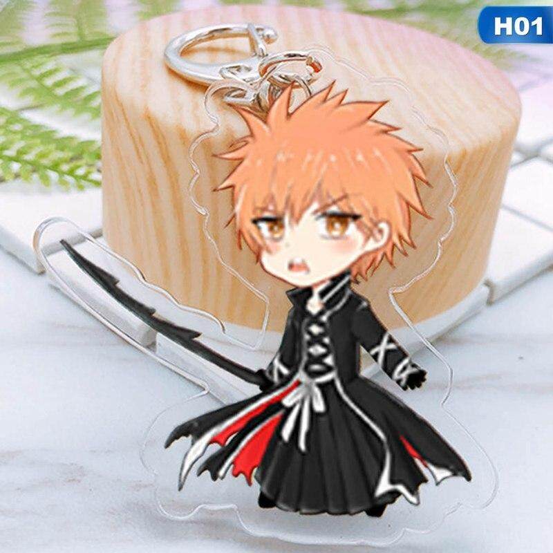 Fancyqube Acrylic BLEACH Cosplay Pendant Kurosaki Ichigo Keychain COSANER Anime
