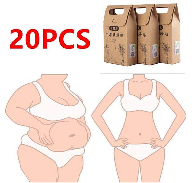 20 Pcs / Box Ampuh Pelangsing Stiker Obat Cina Ilmu Efisien Sehat Sliming Produk Kurus Perut Pinggang Pembakaran Lemak Menurunkan Berat Badan Patch
