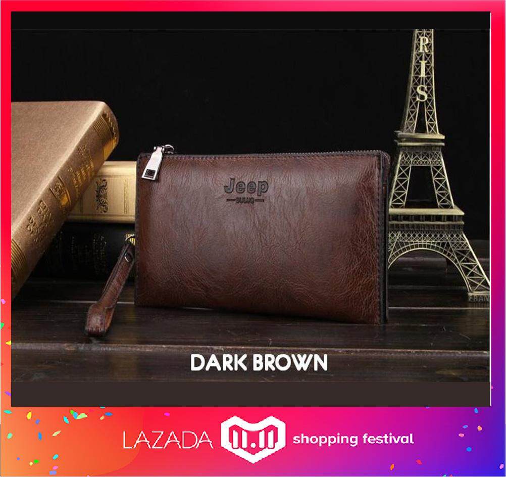 JEEP NEW Professional Men Fashion Leather Men Wallet Mens Hand Bag