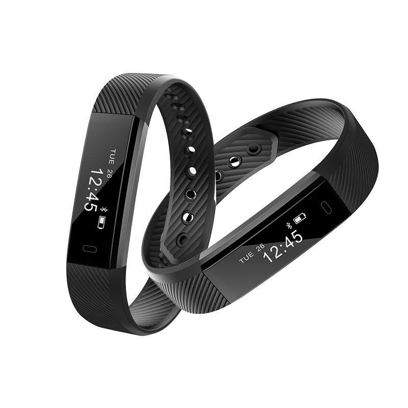 ID115 Smart Bracelet, Wireless Fitness Tracker Wristband, Step Counter Activity Monitor Alarm Clock Vibration Smart Band for iPhone Android Phones Models:ID115