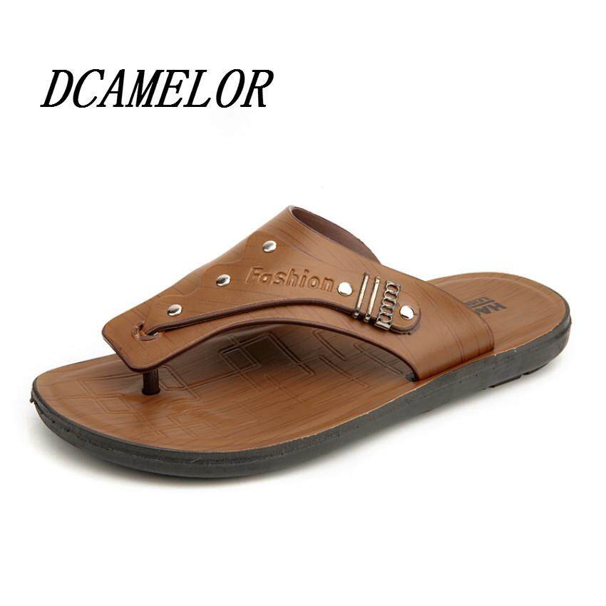 Zhaizubuluo Datar Dan Sporty Pria Kulit Sandal Sepatu Usaha Tata Source · 2018 New Korean Fashion Mens Beach Shoes Leather Slippers Shoes Sandals High ...