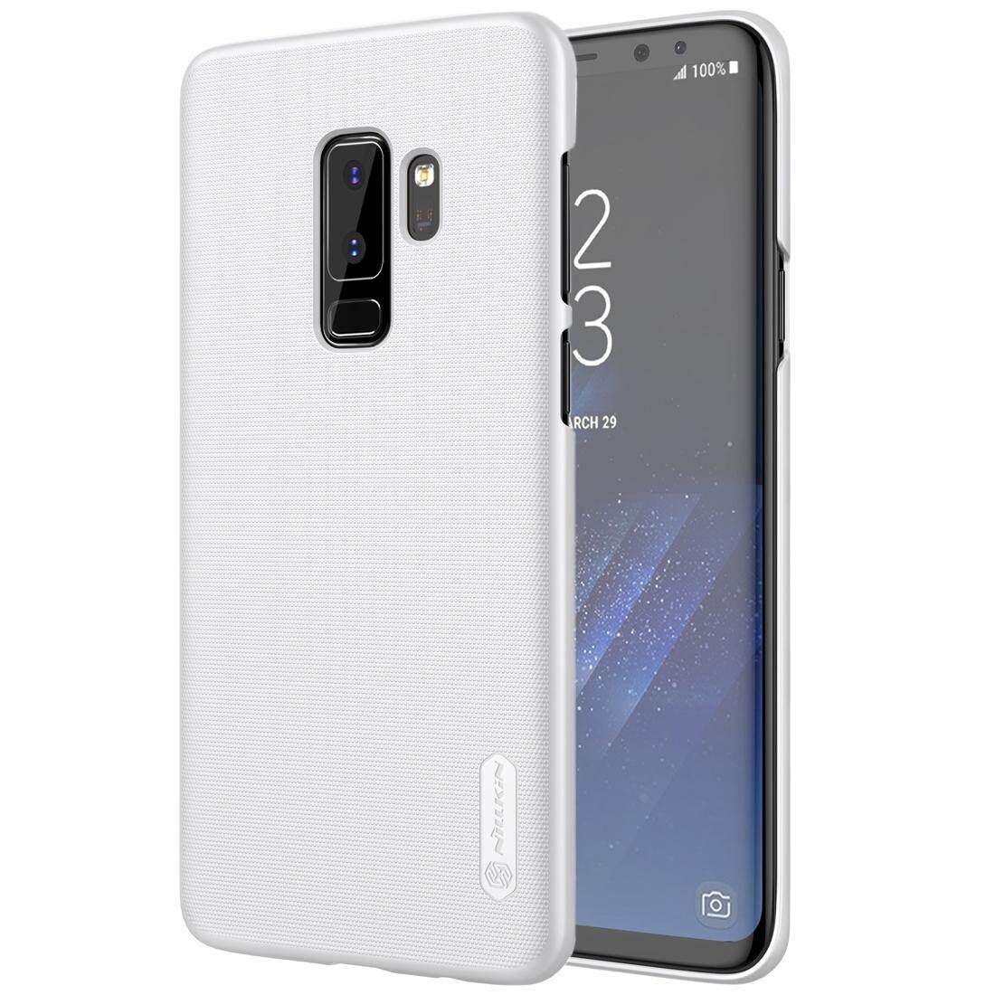 NILLKIN untuk Samsung Galaksi S9 + Tekstur Cembung Cekung Buah Pelindung Belakang Case (Putih)-Internasional