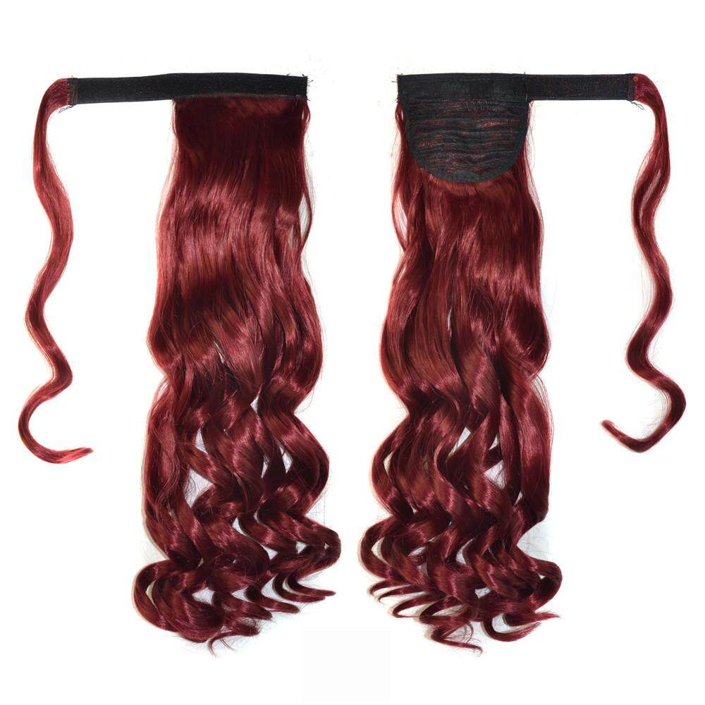 Real New Clip In Human Hair Extension Curly Pony Tail Wrap Around Ponytail TOMATOLL - intl