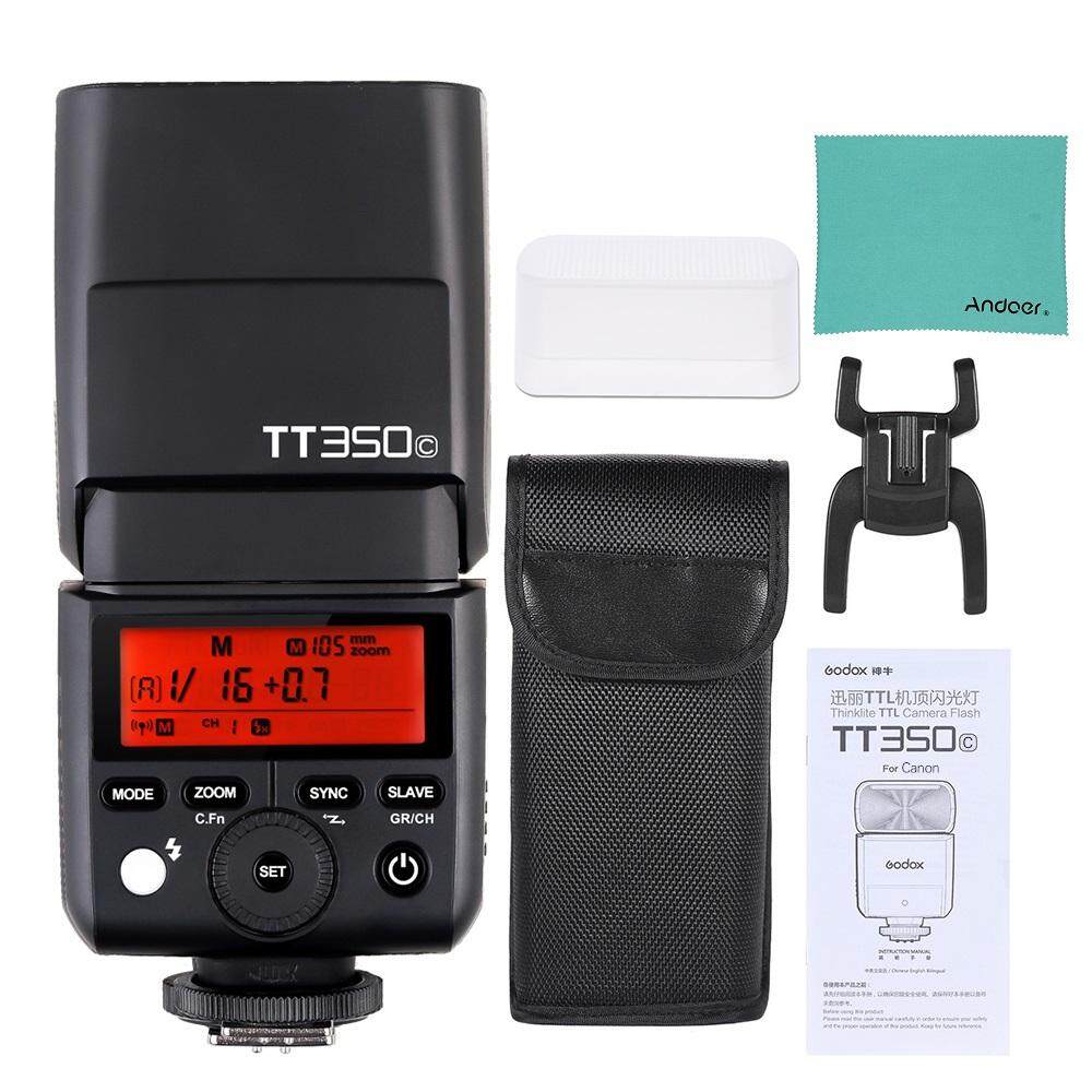 Godox Thinklite TT350C Mini 2.4G Wireless TTL Camera Flash Master & Slave Speedlite 1/8000s HSS for Canon 5D MarkIII 80D 7D 760D 60D 600D 30D 100D 1100D Digital X Cameras