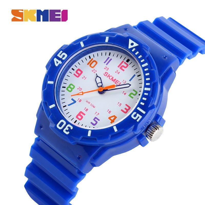 Skmei đồng hồ nữ thường ngày thời trang đồng hồ đeo tay thạch anh chống nước 50m đồng hồ thạch anh trẻ em đồng hồ nam giờ trẻ em học sinh 1043
