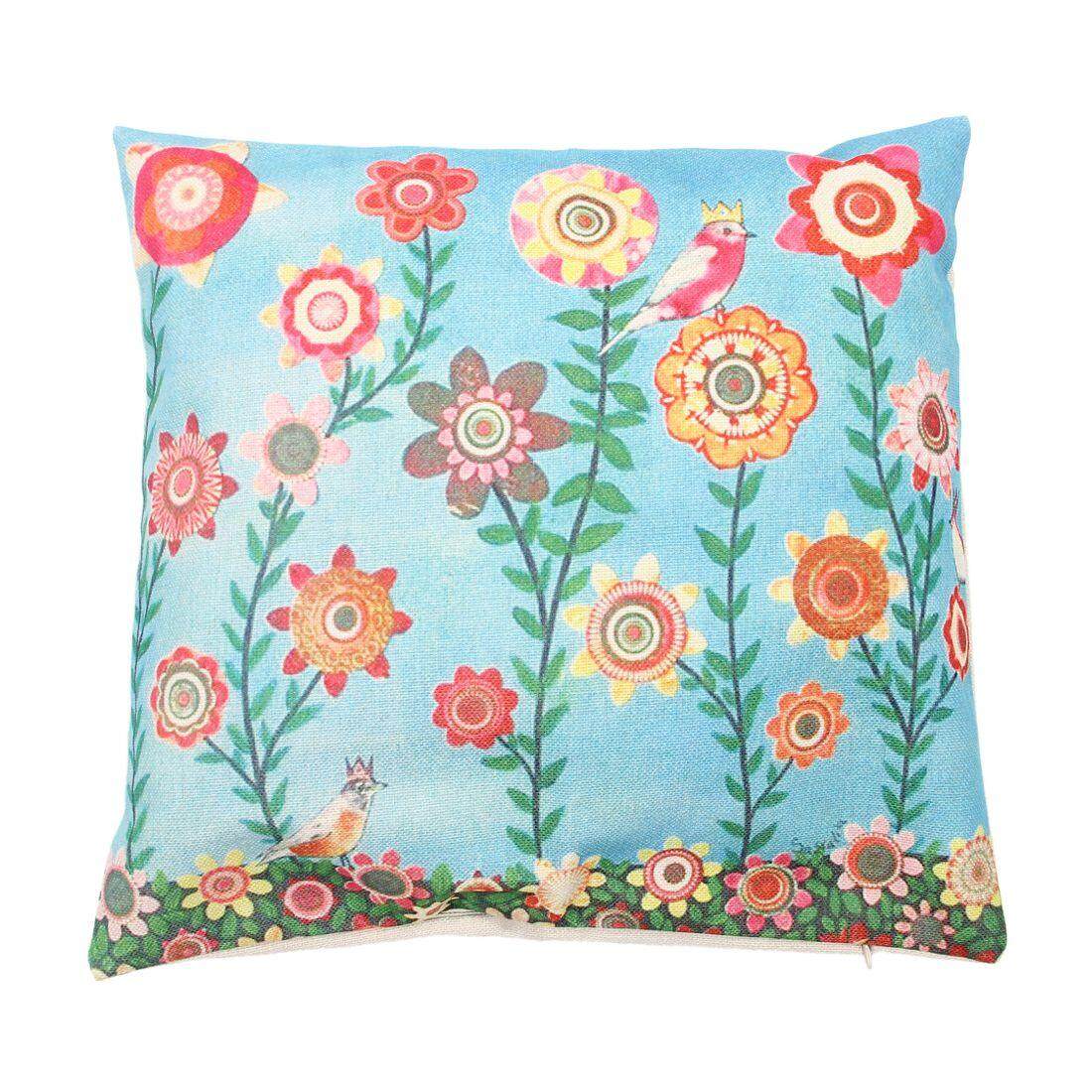 Throw Pillows For Pillow Covers S Brands Review Cushion Covers Bed Car Flower Fl Hotel Printed Cotton Linen Home Decor Sofa Vintage Pillowcase