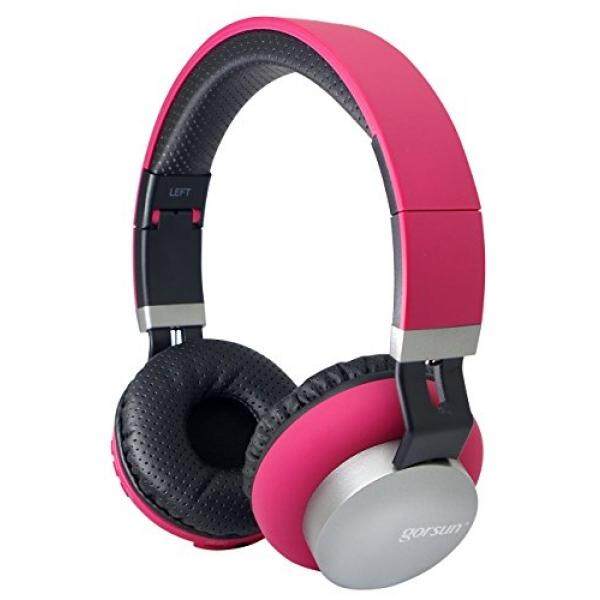 Bluetooth headphone, foldable and breathable wireless earphones, stereo noise cancellation with mic, supports wired earphones mode. Well compatible with Samsung, Apple, Huawei, tablets and other (red) - intl